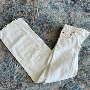 Zara White Boyfriend Jeans